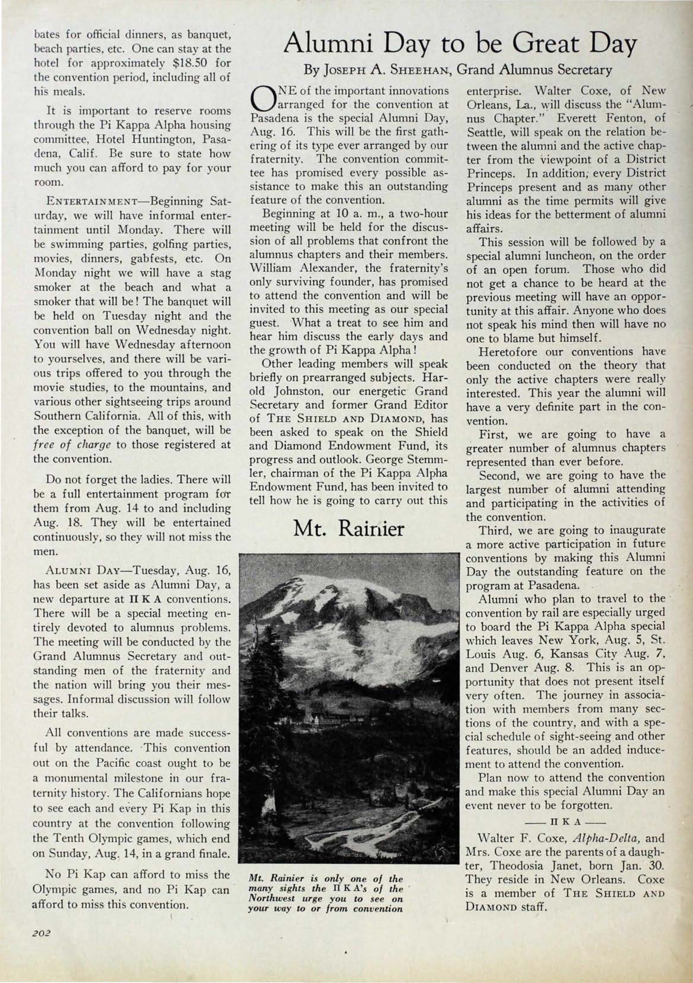 Alumni Day To Be Great Day